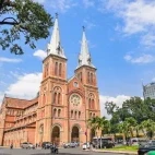 Notre Dame Cathedral in Ho Chi Minh City, Vietnam.