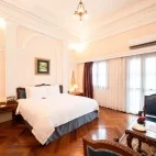 View of a deluxe century river room at Hotel Majestic Saigon, in Vietnam.