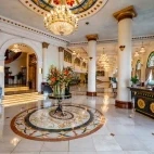 The entrance area at Hotel Majestic Saigon, in Vietnam.