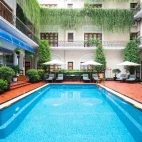 The pool at Hotel Majestic Saigon, in Vietnam.