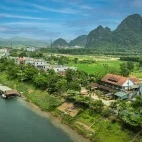 Aerial view of Victory Road Villas, Vietnam
