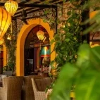 The restaurant at Victory Road Villas, Vietnam