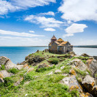 Hayravank Monastery on the coast of Lake Sevan, Armenia