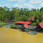 Exterior of Abai Jungle Lodge