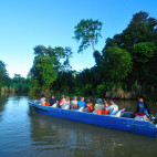 River cruise in Borneo