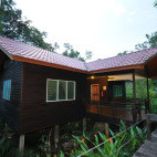 Exterior of Abai Jungle Lodge