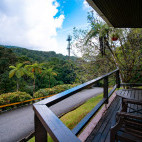 Balcony at Hill Lodge in Kinabalu National Park, Borneo