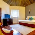 Bedroom at Hill Lodge in Kinabalu National Park, Borneo