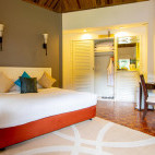 Bedroom at Hill Lodge in Kinabalu National Park, Borneo