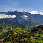 Mount Kinabalu in Kinabalu Park, Borneo