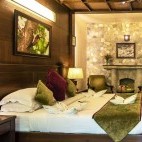 Bedroom at Aahana Resort in Jim Corbett National Park, India