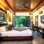 Bedroom at Aahana Resort in Jim Corbett National Park, India