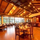 Restaurant at Aahana Resort in Jim Corbett National Park, India