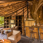 Bar at Tree House Hideaway in Bandhavgarh National Park, India