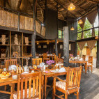 Dining room at Tree House Hideaway in Bandhavgarh National Park, India