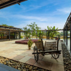 Courtyard at Bori Safari Lodge in India