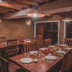 Restaurant at Drenmo Lodge in India
