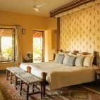 Bedroom at Forsyth Lodge in India.