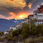 Thiksey Monastery in Leh, India