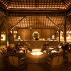 Dining hall at Tiger Tops Karnali Lodge, Nepal