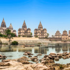 Orchha cenotaphs in India