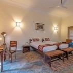 Twin bedroom at Ranthambhore Kothi in India