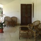 Verandah at Satpura Retreat Hotel in India