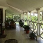 Verandah at Satpura Retreat Hotel in India