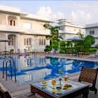 Swimming pool at Udai Vilas Palace in India