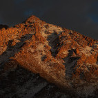 Chargoth Peak near Snow Leopard Lodge in Ulley Valley, India