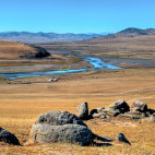 Landscape in Eastern Mongolia