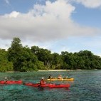 Kayaking Victoria in Papua New Guinea.
