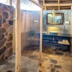 Deluxe bathroom at Wild Glamping Gal Oya in Sri Lanka