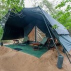 Classic tent at Leopard Trails Camp in Sri Lanka