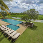 Swimming pool at Kithala Resort in Tissamaharama, Sri Lanka