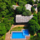 Swimming pool at Cloud 9 Resort in Wilpattu National Park, Sri Lanka