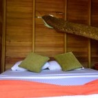 Double bed at Wilpattu Tree House accommodation in Sri Lanka