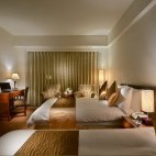 Twin bedroom at Gala Hotel in Taipei, Taiwan