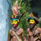 Huli Wigmen tribe in Papua New Guinea.
