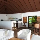 View of the restaurant and bar area at Reef Resort.