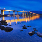 Tasman Bridge in Hobart, Tasmania, Australia