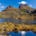 Dove Lake in Cradle Mountain, Australia.