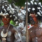 Tribe in Niugini, Karawari, Papua New Guinea