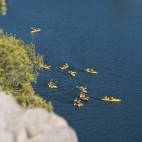 Kayaking in Katherine Gorge.