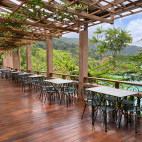 Outdoor dining at Asa Wright Nature Centre in Trinidad & Tobago