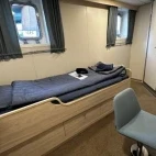 One of the single cabin's on Virgo.