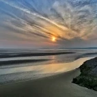 Morecambe Bay in Lancashire