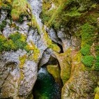 Trigrad Gorge river in Bulgaria