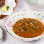 Food served at Loona Manor Guesthouse in Saarema Island, Estonia