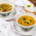 Food served at Loona Manor Guesthouse in Saarema Island, Estonia